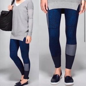 EUC Lululemon Wunder Under Pant *Full-On Luon (Sashiko)